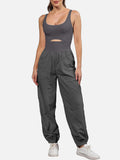 Cutout Scoop Neck Wide Strap Jumpsuit S-XL