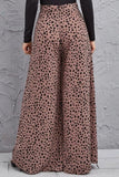 Animal Print High-Rise Culottes Pants S-XL