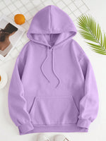 Drawstring Dropped Shoulder Hoodie S-2XL