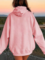 Drawstring Dropped Shoulder Hoodie S-2XL