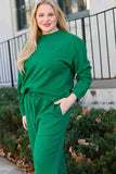 US Double Take Long Sleeve Top and Drawstring Pants Set S-3XL